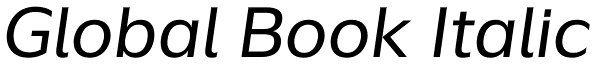 Global Book Italic Font