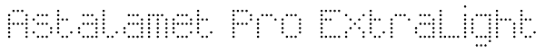 Astalamet Pro ExtraLight Font