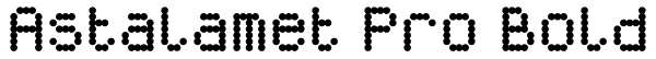 Astalamet Pro Bold Font