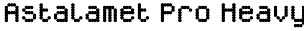 Astalamet Pro Heavy Font
