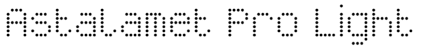 Astalamet Pro Light Font