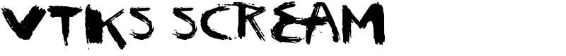 vtks scream Font