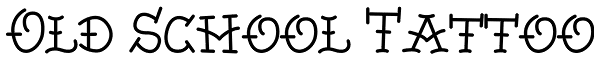 Old School Tattoo Font