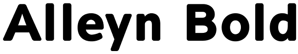 Alleyn Bold Font