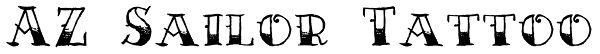 AZ Sailor Tattoo Font