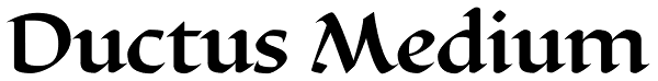 Ductus Medium Font