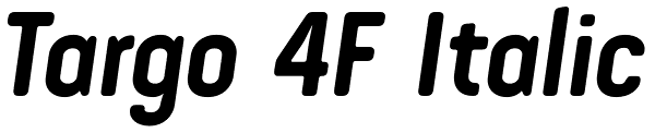 Targo 4F Italic Font