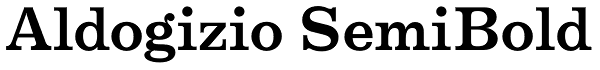Aldogizio SemiBold Font