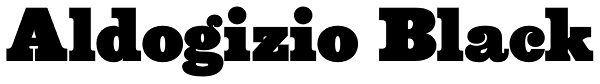 Aldogizio Black Font