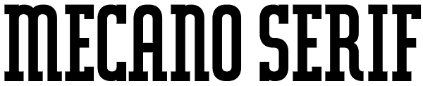 Mecano Serif Font