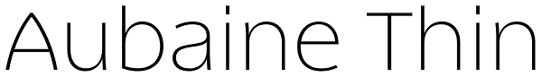 Aubaine Thin Font