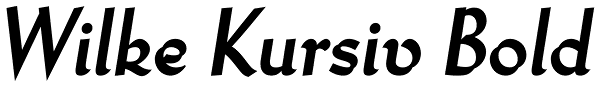 Wilke Kursiv Bold Font