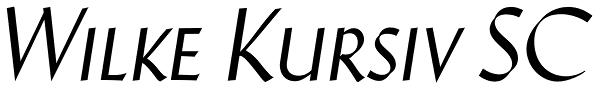 Wilke Kursiv SC Font