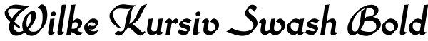 Wilke Kursiv Swash Bold Font