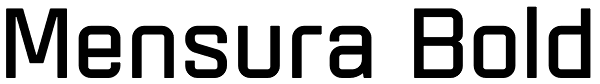 Mensura Bold Font