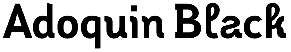Adoquin Black Font