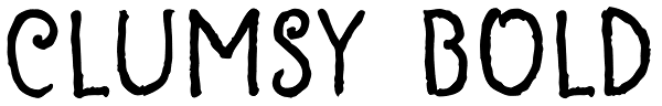 Clumsy Bold Font