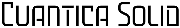 Cuantica Solid Font