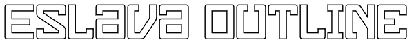 Eslava Outline Font
