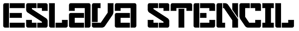 Eslava Stencil Font