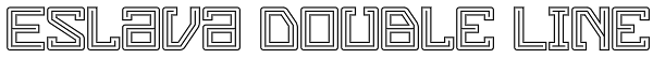 Eslava Double Line Font