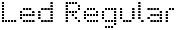 Led Regular Font