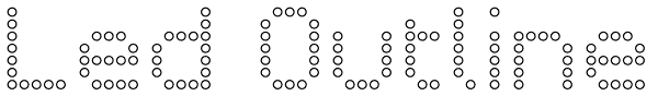 Led Outline Font