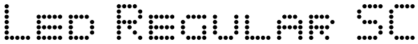 Led Regular SC Font