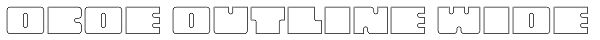 Oboe Outline Wide Font