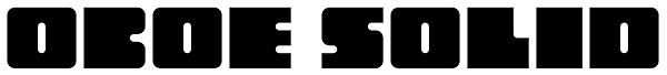Oboe Solid Font