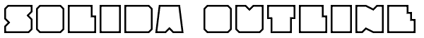 Solida Outline Font