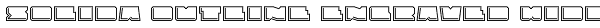 Solida Outline Engraved Wide Font