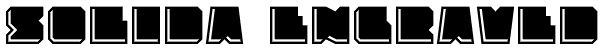 Solida Engraved Font