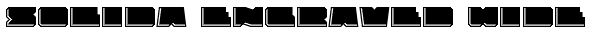 Solida Engraved Wide Font
