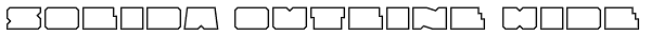 Solida Outline Wide Font