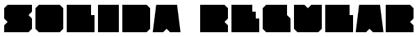 Solida Regular Font