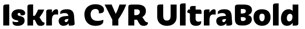 Iskra CYR UltraBold Font
