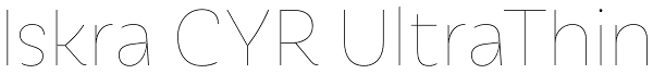 Iskra CYR UltraThin Font