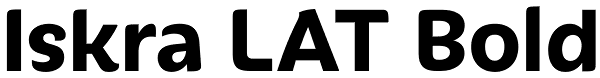 Iskra LAT Bold Font