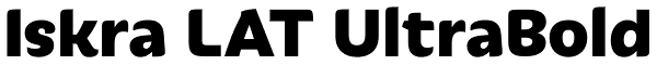 Iskra LAT UltraBold Font