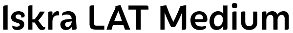 Iskra LAT Medium Font