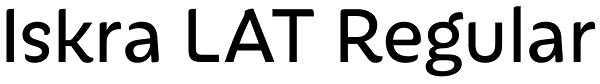 Iskra LAT Regular Font