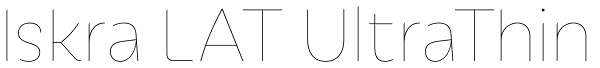 Iskra LAT UltraThin Font