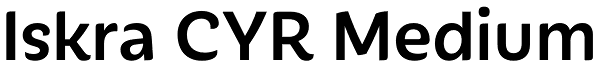 Iskra CYR Medium Font