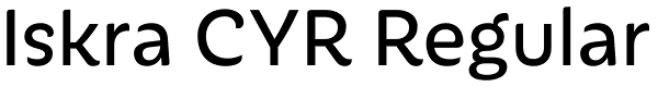 Iskra CYR Regular Font