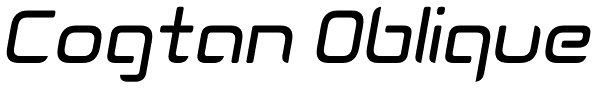 Cogtan Oblique Font
