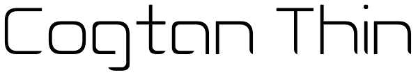 Cogtan Thin Font