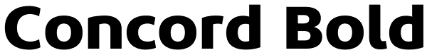 Concord Bold Font