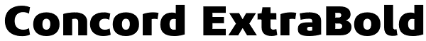 Concord ExtraBold Font
