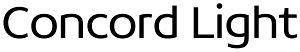 Concord Light Font